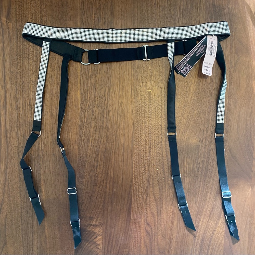 NWT Victoria’s Secret Shine Garter Belt
